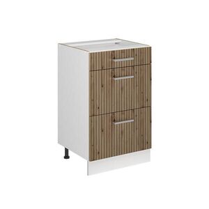 Vicco SPODNÍ SKŘÍŇKA KUCHYŇSKÉ LINKY R-Line, Řemeslný dub/Bílá, 50 cm bez pracovní desky obraz