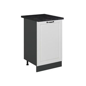 Vicco SPODNÍ SKŘÍŇKA KUCHYŇSKÉ LINKY R-Line, Bílý venkovský dům/Antracit, 50 cm pracovná doska antracitová obraz