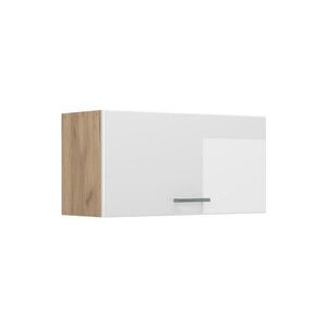 Vicco VĚŠÁK NA STĚNU R-Line, Bílá vysoký lesk/Zlatý mocný dub, 80 cm Plochý obraz