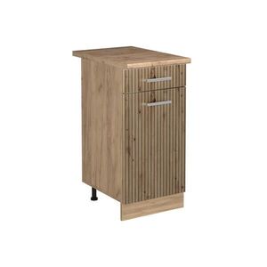 Vicco SPODNÍ SKŘÍŇKA KUCHYŇSKÉ LINKY R-Line, Řemeslný dub/Zlatý mocný dub, 40 cm pracovná doska Dub Goldkraft obraz