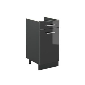 Vicco SPODNÍ SKŘÍŇKA KUCHYŇSKÉ LINKY R-Line, Antracitový vysoký lesk/Antracit, 40 cm bez pracovní desky obraz
