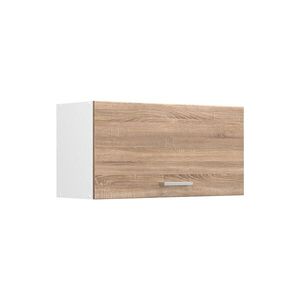 Vicco VĚŠÁK NA STĚNU R-Line, Sonoma/Bílá, 80 cm Plochý obraz