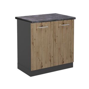 Vicco SKŘÍŇKA POD DŘEZ R-Line Řemeslný dub 80 cm , PD Antracit obraz
