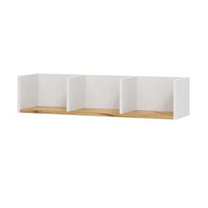 Vicco NÁSTĚNNÁ POLICE Tomy Bílý/zlatý dub 90 x 20 cm obraz