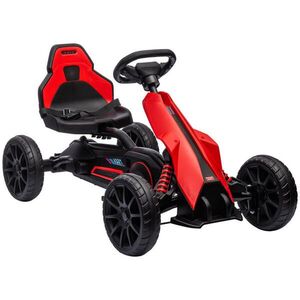 HOMCOM DĚTSKÉ ŠLAPACÍ AUTO, modré/červené, kov + plast obraz