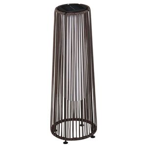 Outsunny SOLÁRNÍ LAMPY, ratanová solární lampa odolná proti stříkající vodě, LED zahradní lampa obraz