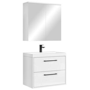 Badplaats KOUPELNOVÁ SESTAVA Florence 3 díly lesklá bílá - 60 x 35 x 51 cm obraz