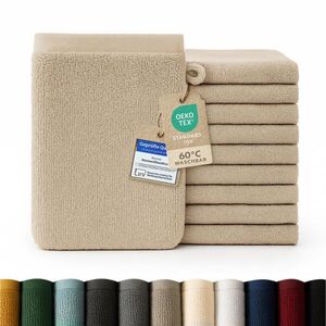 Blumtal ŽÍNKA sada 10 ks, 10x žínka 15/20 cm, taupe obraz