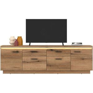 Hom`in KOMODA POD TELEVIZI, barvy dubu, 210/64, 4/44, 6 cm obraz