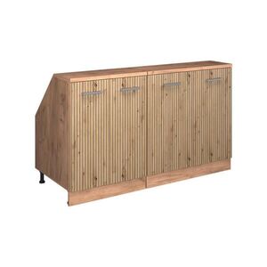 Vicco SADA SKŘÍNÍ PRO ŠIKMOU STŘECHU Rion Řemeslný dub 140 cm Sada 2 korpusů skříně hloubka 60 cm obraz