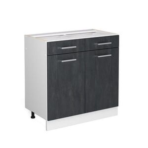 Vicco SPODNÍ SKŘÍŇKA KUCHYŇSKÉ LINKY R-Line Černý beton 80 cm bez pracovní desky obraz