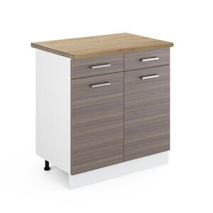 Vicco SPODNÍ SKŘÍŇKA KUCHYŇSKÉ LINKY R-Line Ušlechtilá šedá 80 cm , PD Dub obraz