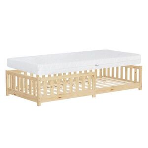 ML-DESIGN DĚTSKÁ postel 90 x 200 cm, přírodní, s matrací, výška 16 cm obraz
