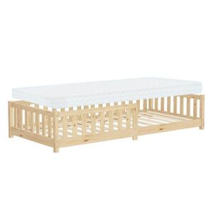 ML-DESIGN DĚTSKÁ postýlka 90x200 cm přírodní s matrací H: 10 cm obraz