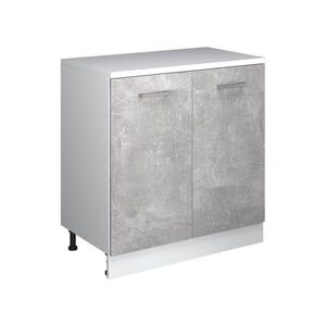 Vicco KUCHYŇSKÁ SKŘÍŇKA POD ŠIKMOU STŘECHU R-Line, Beton, 80 cm bez šikminy se 2 dveřmi obraz