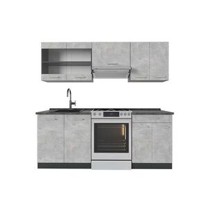 Vicco KUCHYŇSKÝ KOUT R-Line Beton/antracit 200 cm , PD Antracit obraz