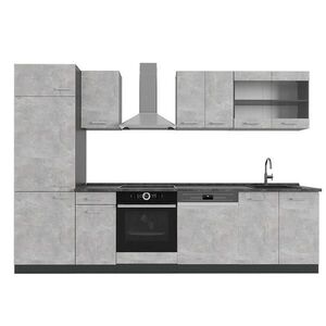 Vicco KUCHYŇSKÝ KOUT R-Line Beton/antracit 300 cm , PD Antracit obraz
