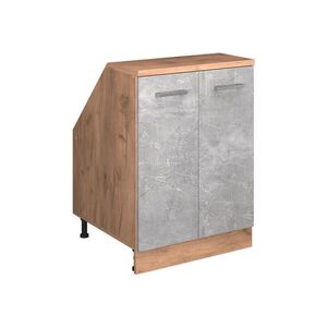 Vicco ŠIKMÁ SKŘÍŇ Rion Beton 60 x 81.6 cm se 2 dveřmi, korpus skříně hloubka 60 cm obraz