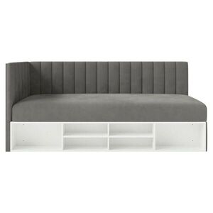 Selsey POSTEL PRO MLÁDEŽ Ventrio tmavě šedá sametový potah Easy-Clean 90x200 cm obraz