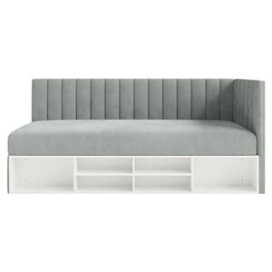 Selsey POSTEL PRO MLÁDEŽ Ventrio šedá sametový potah Easy-Clean 90x200 cm obraz