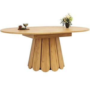 Urban Meuble JÍDELNÍ STŮL rozkládací 118-158 cm, vintage dekor dřeva obraz
