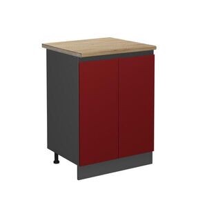 Vicco SPODNÍ SKŘÍŇKA KUCHYŇSKÉ LINKY R-Line Červená 60 cm , PD Dub obraz
