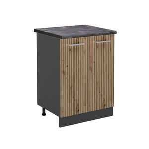 Vicco SPODNÍ SKŘÍŇKA KUCHYŇSKÉ LINKY R-Line Řemeslný dub 60 cm , PD Antracit obraz