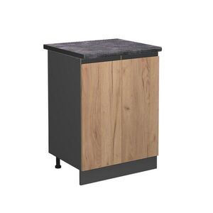 Vicco SPODNÍ SKŘÍŇKA KUCHYŇSKÉ LINKY R-Line Zlatý mocný dub 60 cm , PD Antracit obraz