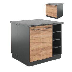 Vicco KUCHYŇSKÝ OSTROV Fame-Line Zlatý dub power/antracit 90 cm bez pracovní desky obraz
