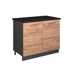 Vicco SKŘÍŇKA POD DŘEZ Fame-Line, Zlatý mocný dub/Antracit, 100 cm, PD Antracit obraz