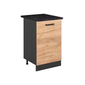 Vicco SPODNÍ SKŘÍŇKA KUCHYŇSKÉ LINKY R-Line, Zlatý mocný dub/Antracit, 50 cm pracovná doska antracitová obraz