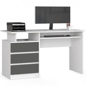 RAUMHIRSCH FURNITURE PSACÍ STŮL Bílý, grafitový 77/135/60 obraz