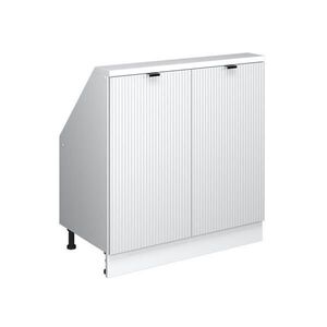 Vicco ŠIKMÁ SKŘÍŇ Rion Bílé zvlnění 80 x 81.6 cm se 2 dvířky obraz