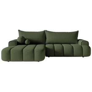 Selsey ROHOVÁ POHOVKA Dandelino khaki, s potahem bouclé, levá obraz