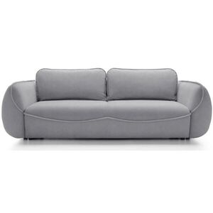 Selsey TŘÍMÍSTNÁ POHOVKA Cutie světle šedý velur Easy Clean obraz