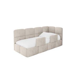 ALTDECOR JEDNOLŮŽKOVÁ POSTEL pro mládež s úložným prostorem, vlevo - KIVY 80x200 béžová obraz
