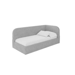 ALTDECOR JEDNOLŮŽKOVÁ POSTEL pro mládež s úložným prostorem, vlevo - ELRY 80x200 šedá obraz
