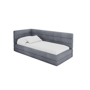ALTDECOR JEDNOLŮŽKOVÁ POSTEL pro mládež s úložným prostorem, vpravo - BEMY 80x200 šedá obraz