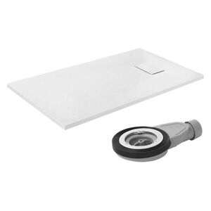 LuxeBath SPRCHOVÁ VANICKÁ 120x70 cm bílá s odtokovou sadou z SMC obraz