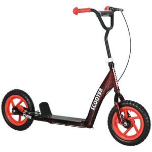 AIYAPLAY DĚTSKÁ KOLOBĚŽKA Scooter s nastavitelným řídítkem, velkými koly, červená obraz