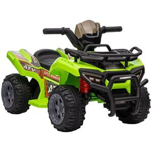 HOMCOM MINI elektrická čtyřkolka pro děti Elektrické ATV Dětský kočárek Dětské auto Zelená obraz