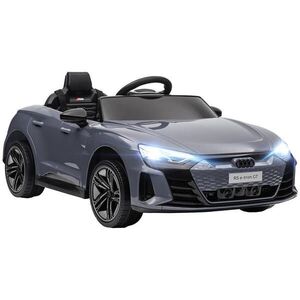 HOMCOM DĚTSKÉ ELEKTRICKÉ AUTO s dálkovým ovládáním, klaksonem, hudbou, světlomety, bezpečnostním pásem, šedé obraz