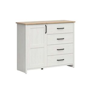 Petits-meubles SIDEBOARD Aksel Bílá a dřevo obraz