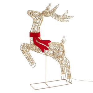 ECD-Germany LED SOUSEK, vánoční dekorace, 720 LED, teplá bílá, 91 cm, vánoční osvětlení s časovačem a blikající funkcí obraz