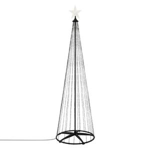 ECD-Germany LED VÁNOČNÍ STROMEK Venkovní 210 cm 370 LED Kov obraz