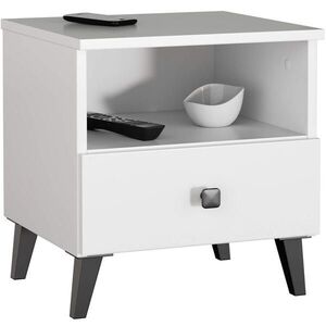 RAUMHIRSCH FURNITURE NOČNÍ STOLEK bílý, černý 43/40/37 obraz