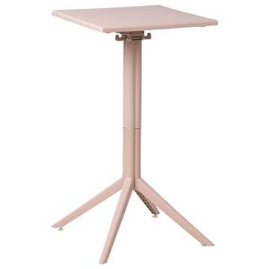 Beliani ZAHRADNÍ BAROVÝ STŮL 60/60 cm Béžový Lemnos obraz