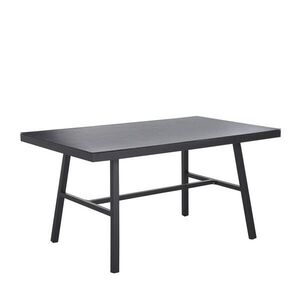 Beliani ZAHRADNÍ STŮL Hliník černý 150/90 cm Canetto obraz