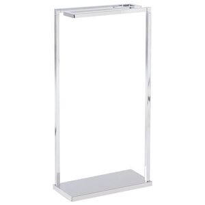 Beliani STOJAN NA RUČNÍKY Ocel stříbrný 42 x 83 cm Garcitas obraz