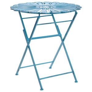 Beliani BISTRO STOLEK 71/71 cm Kov Modrý Pavia obraz